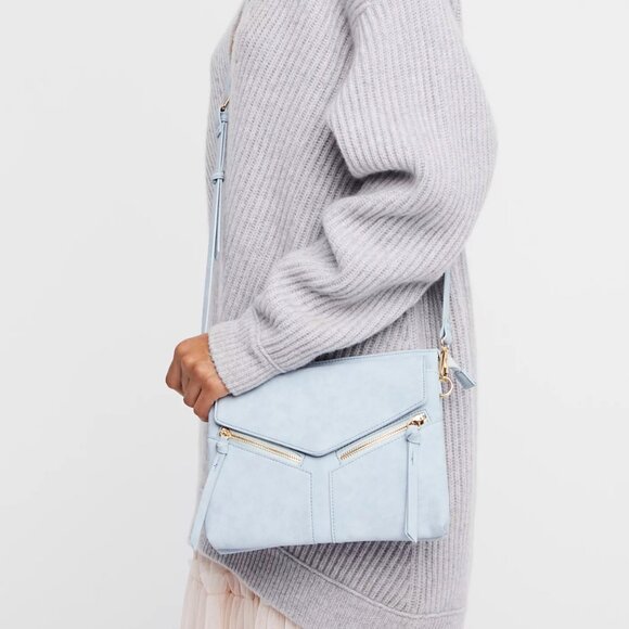 Free People Handbags - Free People Light Blue Crossbody Bag